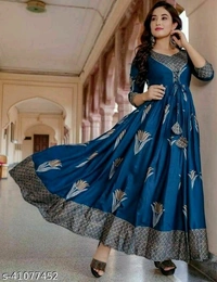 R-D  Graceful Kurtis - Sky blu, M, 4.3 ✪, Free shipping , 7 Days replacement