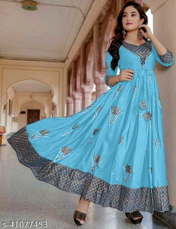 R-D  Graceful Kurtis - New Blu, XL