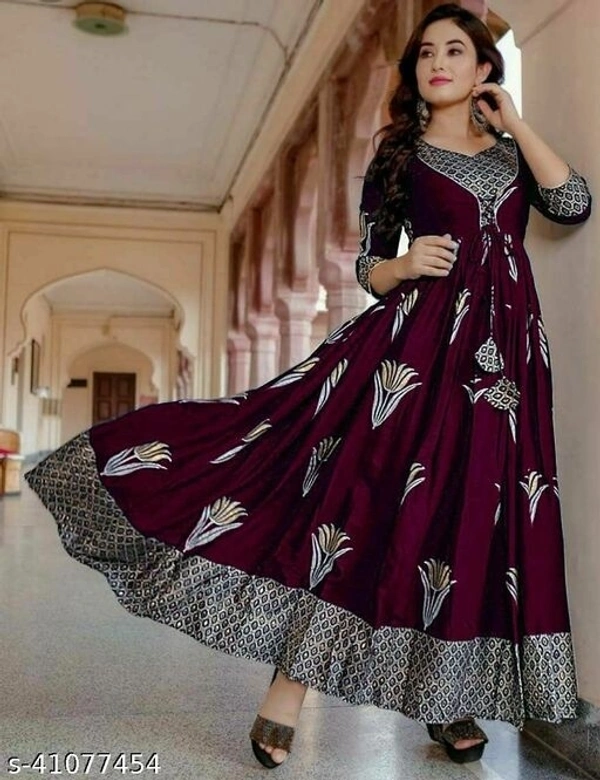 R-D  Graceful Kurtis - Brown, XXl