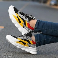FIRSTCLUB Men's Multicolour Yellow Sports shoes - ind-9