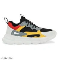 FIRSTCLUB Men's Multicolour Yellow Sports shoes - ind-9