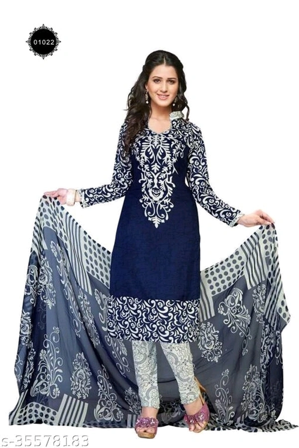 Dimple Sensational Salwar Suits & Dress Materials - Blu, 4.1 ✪, UN Stitched, free shipping, 7 day replacement And return
