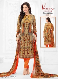 Dimple Ensemble Salwar Suits & Dress Materials*l - pink, 4.5 ✪, UN Stitched, free shipping, 7 days replacement and   return