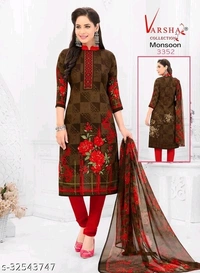 Dimple Ensemble Salwar Suits & Dress Materials*l - pink, 4.5 ✪, UN Stitched, free shipping, 7 days replacement and   return