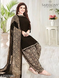 Dimple Refined Salwar Suits & Dress Materials - green