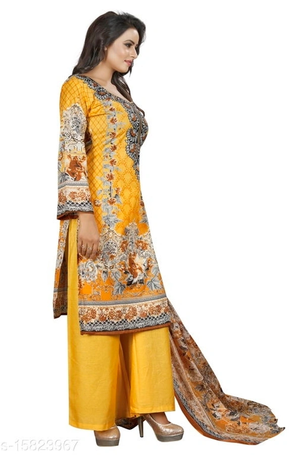 Dimple  Sensational Salwar Suits & Dress Materials* - 4.9 ✪, yellow, un Stitched, free shipping, 7 days replacement and return