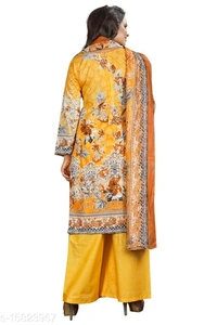 Dimple  Sensational Salwar Suits & Dress Materials* - 4.9 ✪, yellow, un Stitched, free shipping, 7 days replacement and return