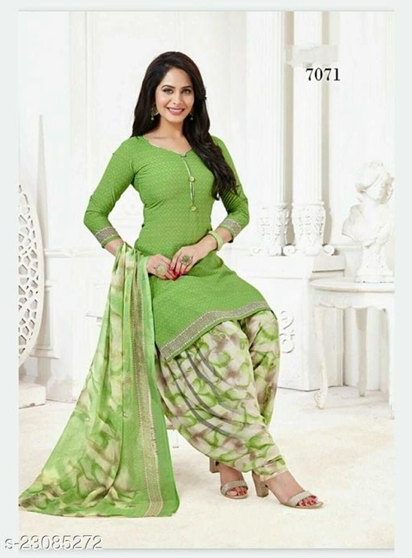 Dimple Fabulous Salwar Suits & Dress Materials - green, 4.5 ✪, free shipping, 7 days return and replacement, un stitches