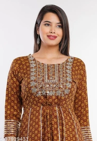 Trendy Alluring Kurtis*Fabric: Rayon - Mehrun