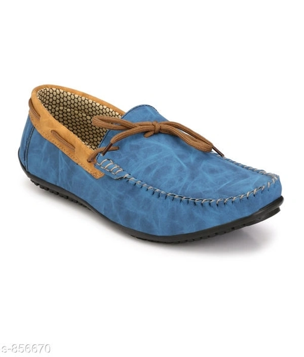Trendy Synthetic Leather Men's Casual Shoes  - Sky blu, ind-6, 4.9 ✪, next day Dispatch, free shipping, 7 days return and replacement