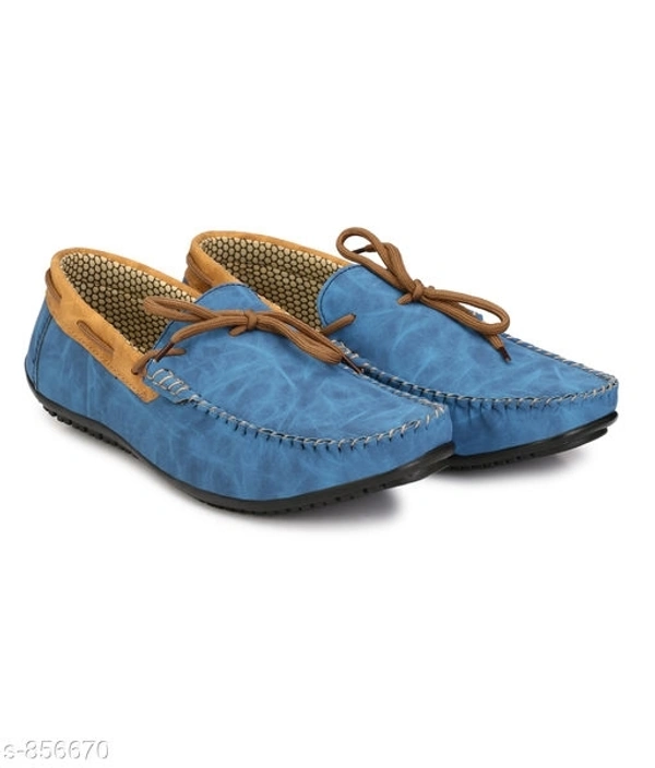 Trendy Synthetic Leather Men's Casual Shoes  - Sky blu, ind-6, 4.9 ✪, next day Dispatch, free shipping, 7 days return and replacement