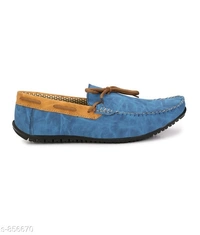 Trendy Synthetic Leather Men's Casual Shoes  - Sky blu, ind-6, 4.9 ✪, next day Dispatch, free shipping, 7 days return and replacement