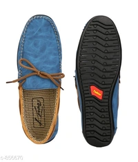 Trendy Synthetic Leather Men's Casual Shoes  - Sky blu, ind-6, 4.9 ✪, next day Dispatch, free shipping, 7 days return and replacement