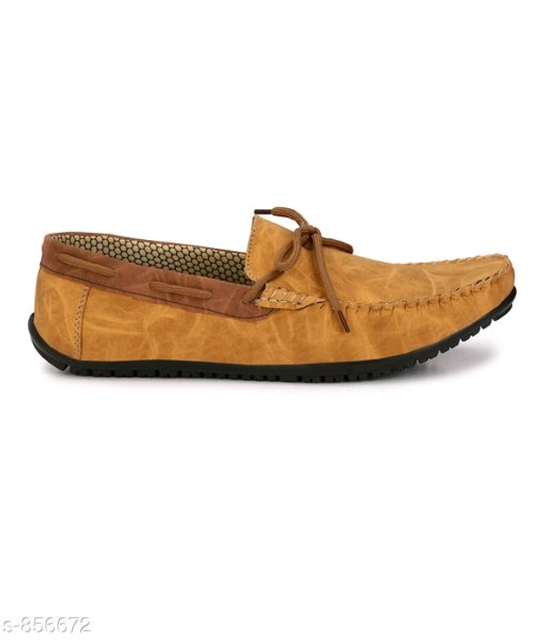 Trendy Synthetic Leather Men's Casual Shoes  - lite brown