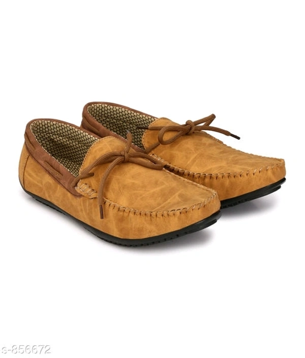 Trendy Synthetic Leather Men's Casual Shoes  - lite brown