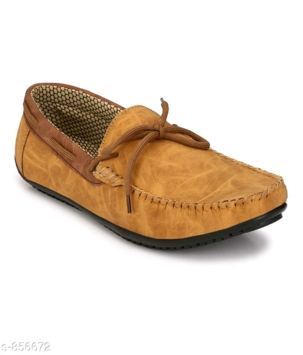 Trendy Synthetic Leather Men's Casual Shoes  - lite brown