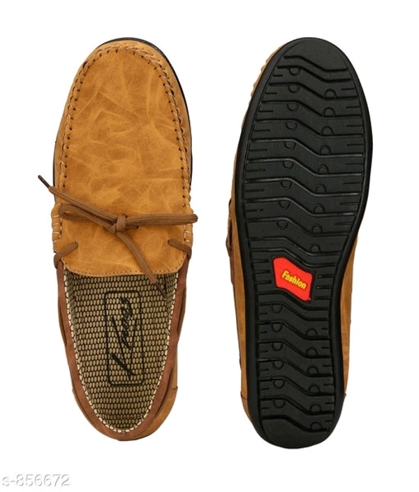 Trendy Synthetic Leather Men's Casual Shoes  - lite brown