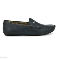 Trendy Synthetic Leather Men's Casual Shoes  - bleck 2.0, ind-7