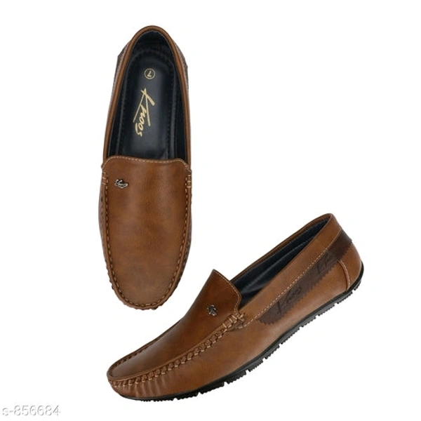 Trendy Synthetic Leather Men's Casual Shoes  - brown