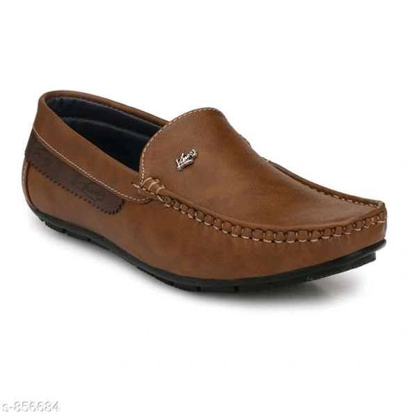 Trendy Synthetic Leather Men's Casual Shoes  - brown