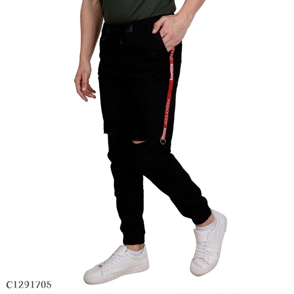 Denim Side Tape Slim Fit Jogger - 32