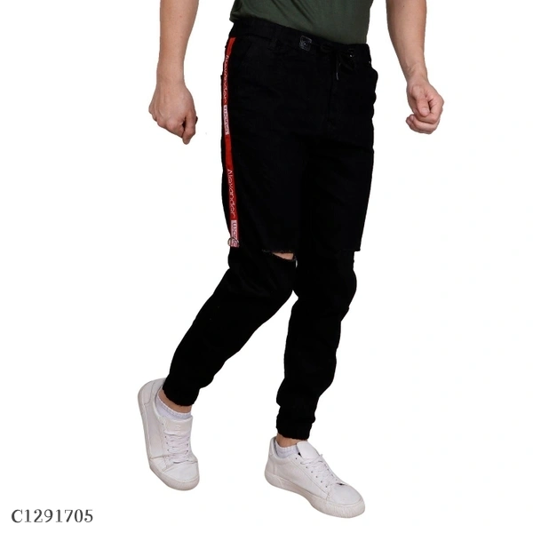 Denim Side Tape Slim Fit Jogger - 36