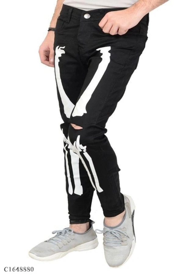 Denim Printed Slim Fit Jeans - 28, 4.9✪, dispatch in 2-3 days, free shipping, 5 day return