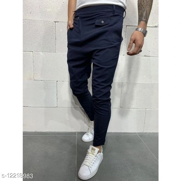 Casual Modern Men Track Pants - black, 32