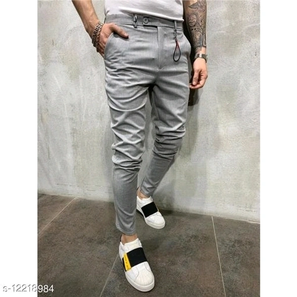 Casual Modern Men Track Pants - white, 34