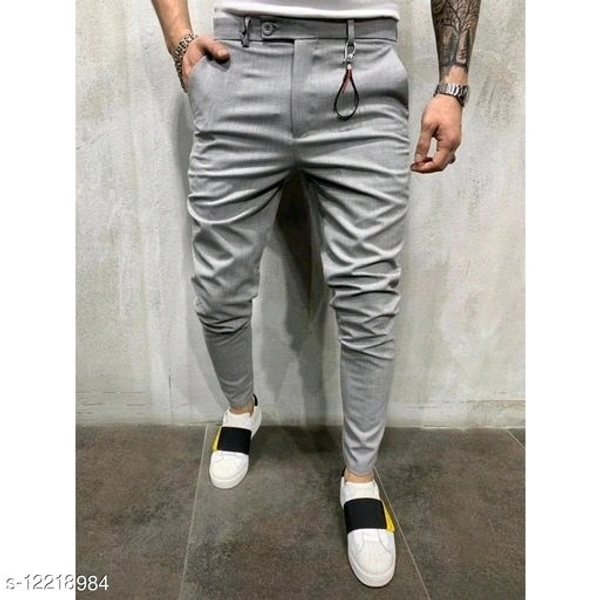 Casual Modern Men Track Pants - white, 34