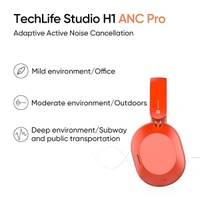 Realme TechLife Studio H1 Over Ear Wireless Headphone - Red - Red, New