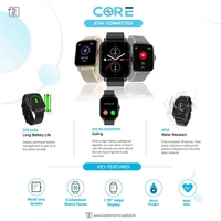 5E CORE Smart Watch - Black - Black