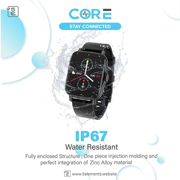 5E CORE Smart Watch - Black - Black