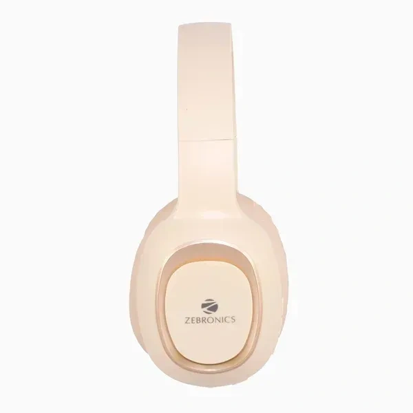 Zebronics Zeb-Paradise Bluetooth Headphone Headset with Mic - Beige - Beige, New
