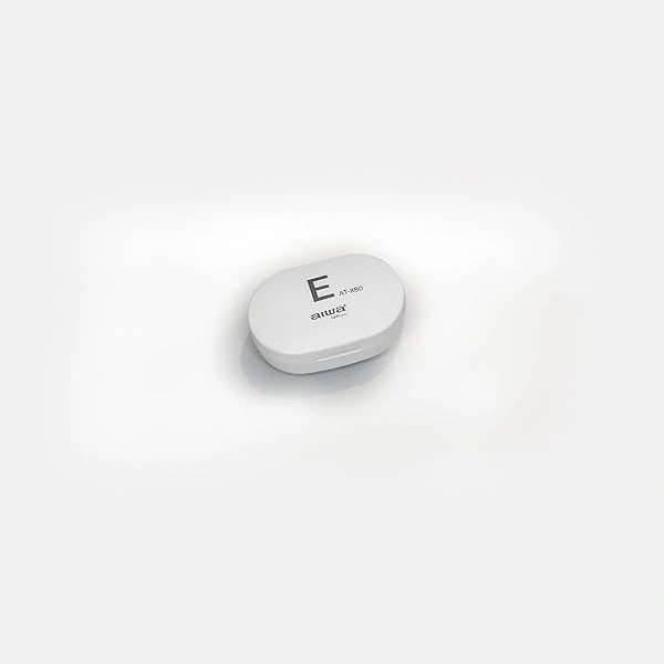 Aiwa AT-X80E Bluetooth Truly Wireless Earbuds - White - White, New