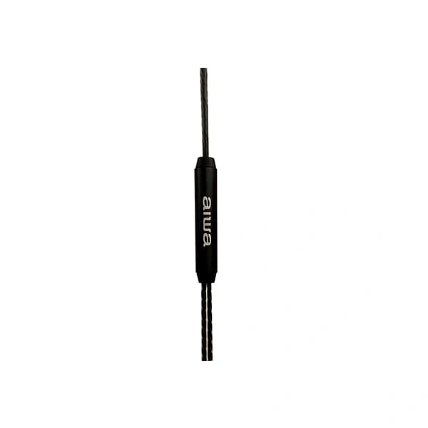 Aiwa ESTM-101 Wired  Earphone with Mic (Black)