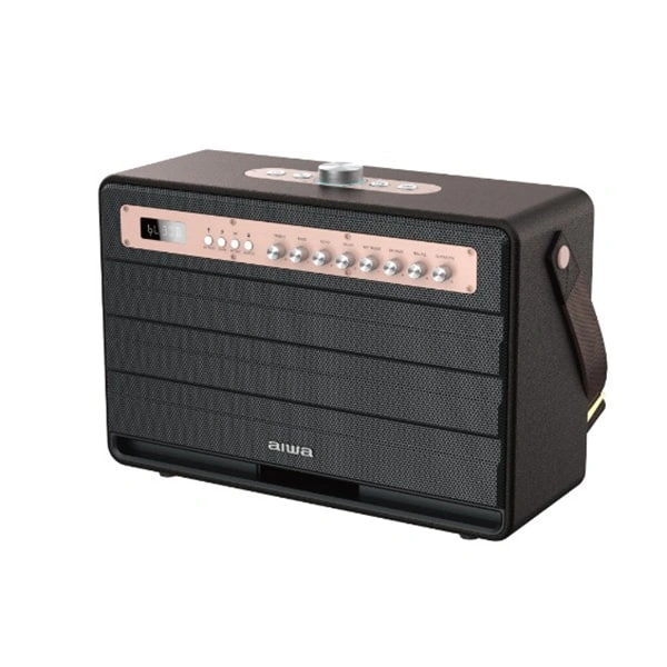 Aiwa AIWA MI-X450 Pro Enigma Bluetooth Speaker with Retro Styling - Black, New