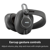 AKG K371BT Bluetooth Wireless Over Ear Headphones with Mic - Black, New