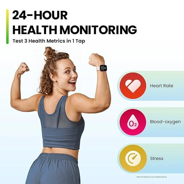 Amazfit Bip 5 Smart Watch with 1.91 Inch Ultra Large Screen - White - White, New