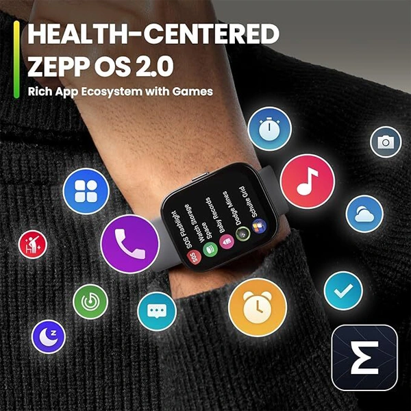 Amazfit Bip 5 Smart Watch with 1.91 Inch Ultra Large Screen - White - White, New