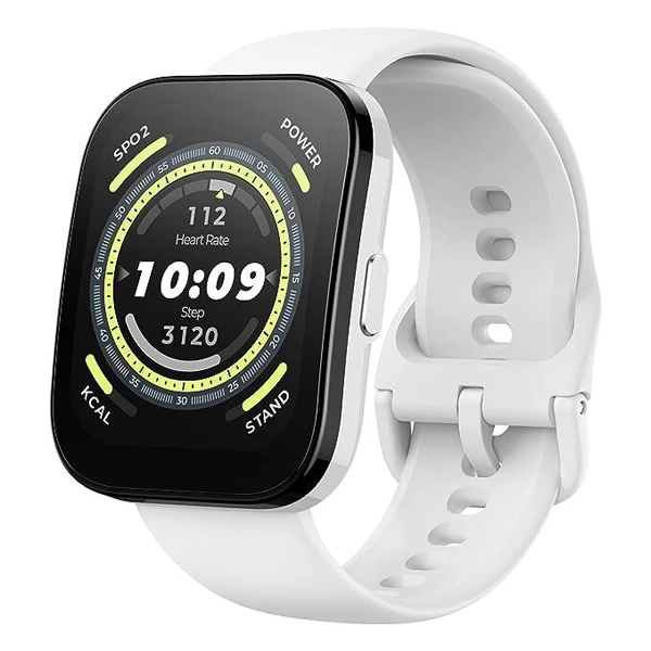 Amazfit Bip 5 Smart Watch with 1.91 Inch Ultra Large Screen - White - White, New