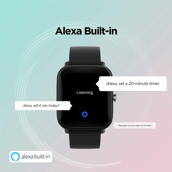 Amazfit Bip U Pro Smart Watch - Black - Black, New