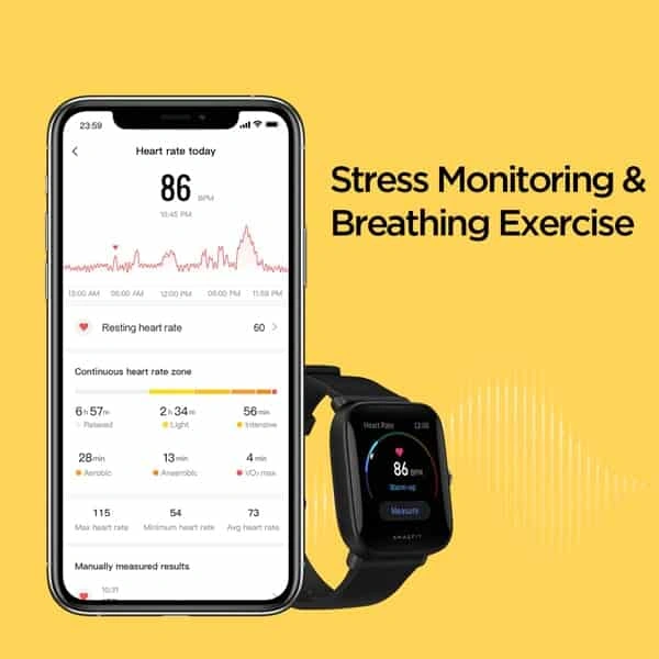 Amazfit Bip U Pro Smart Watch - Black - Black, New
