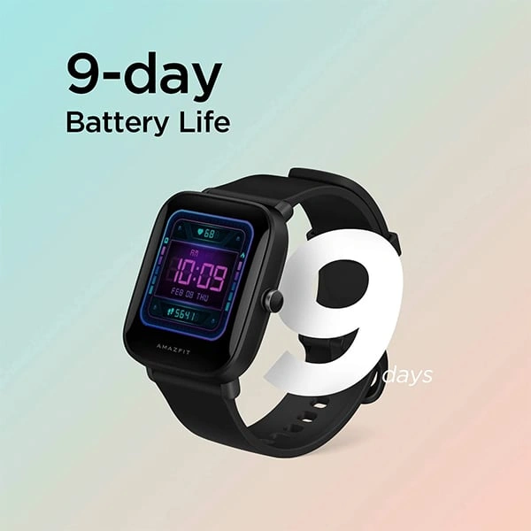 Amazfit Bip U Smart Watch - Black - Black, New