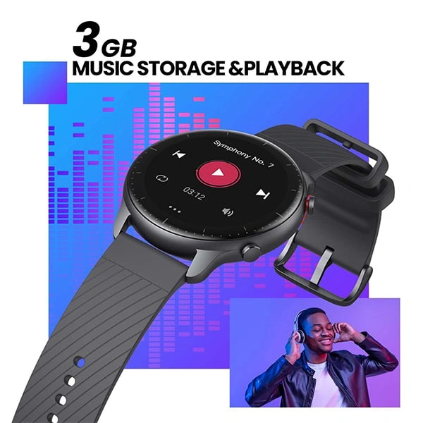 Amazfit GTR 2 Smart Watch - Thunder Black - Thunder Black