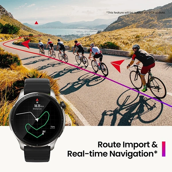 Amazfit GTR 4 AMOLED display Smartwatch - Grey - Grey