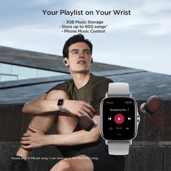 Amazfit GTS 2 Smart Watch - Grey - Grey