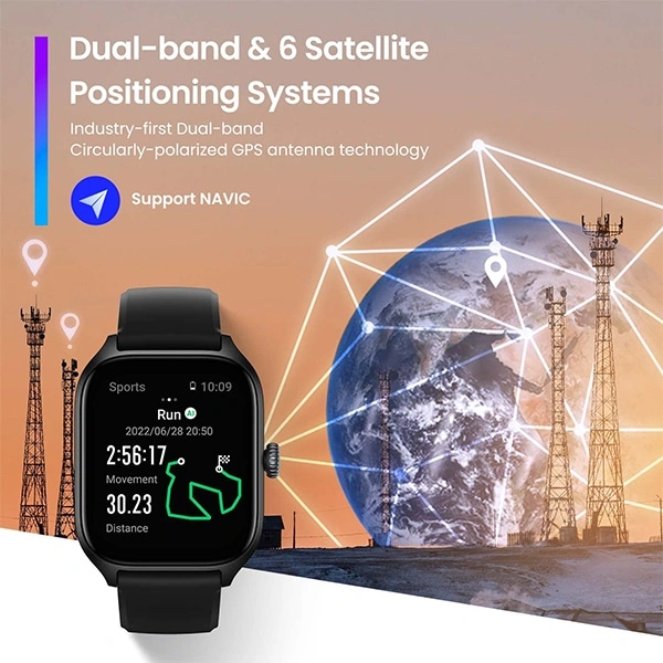 Amazfit GTS 4 Bluetooth Calling Smart Watch - Infinite Black - Infinite Black