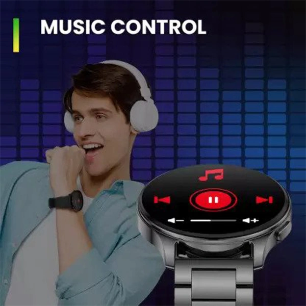 Amazfit Pop 3R 1.43 Inch AMOLED Display Smart Watch With Bluetooth Calling - Silver - Silver