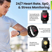 Amazfit Pop 3S Smart Watch With 1.96 AMOLED Display - Metallic Silver - Metallic Silver
